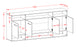 Sideboard Provo, Beton Maß (180x79x35cm) - Dekati GmbH