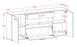 Sideboard Ann Arbor, Beton Maß (180x79x35cm) - Dekati GmbH