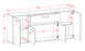 Sideboard Flint, Bordeaux Maß (180x79x35cm) - Dekati GmbH