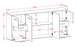 Sideboard Beaumont, Grau Maß (180x79x35cm) - Dekati GmbH