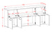 Sideboard Roseville, Walnuss Maß (180x79x35cm) - Dekati GmbH