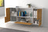 Sideboard Sunnyvale, Walnuss Offen (180x79x35cm) - Dekati GmbH
