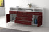 Sideboard Bellevue, Bordeaux Offen (180x79x35cm) - Dekati GmbH