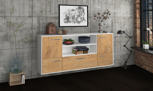 Sideboard Sterling Heights, Eiche Front (180x79x35cm) - Dekati GmbH