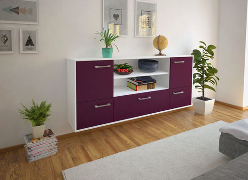 Sideboard Sterling Heights, Lila Front (180x79x35cm) - Dekati GmbH
