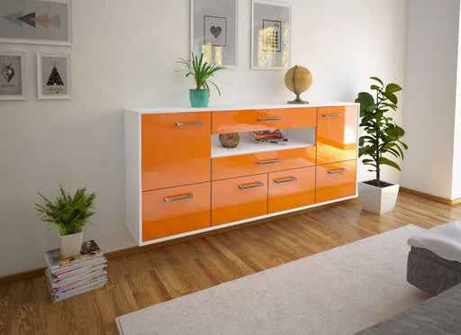 Sideboard McAllen, Orange Front (180x79x35cm) - Dekati GmbH