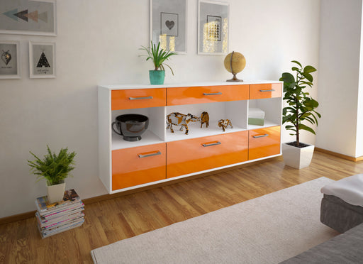Sideboard Clarksville, Orange Front (180x79x35cm) - Dekati GmbH