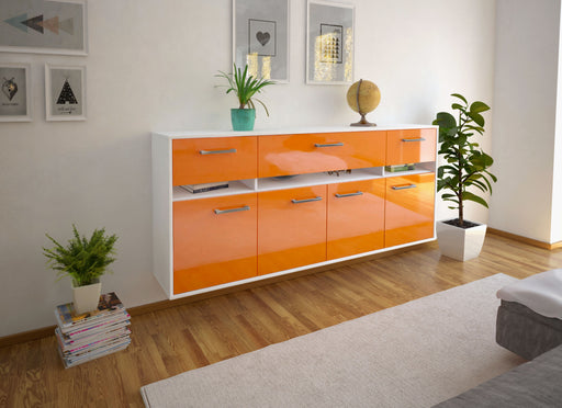 Sideboard Gainesville, Orange Front (180x79x35cm) - Dekati GmbH