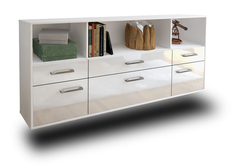 Sideboard Cary, Weiß Seite (180x79x35cm) - Dekati GmbH