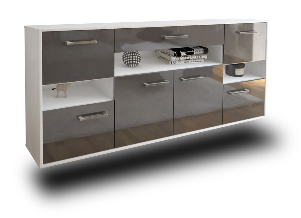 Sideboard Downey, Grau Seite (180x79x35cm) - Dekati GmbH