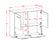 Sideboard Montgomery, Beton Maß ( 92x79x35cm) - Dekati GmbH