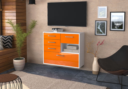 Sideboard Knoxville, Orange Front (92x79x35cm) - Dekati GmbH