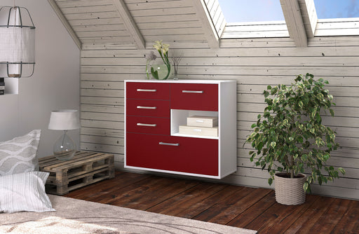 Sideboard Knoxville, Rot Front (92x79x35cm) - Dekati GmbH