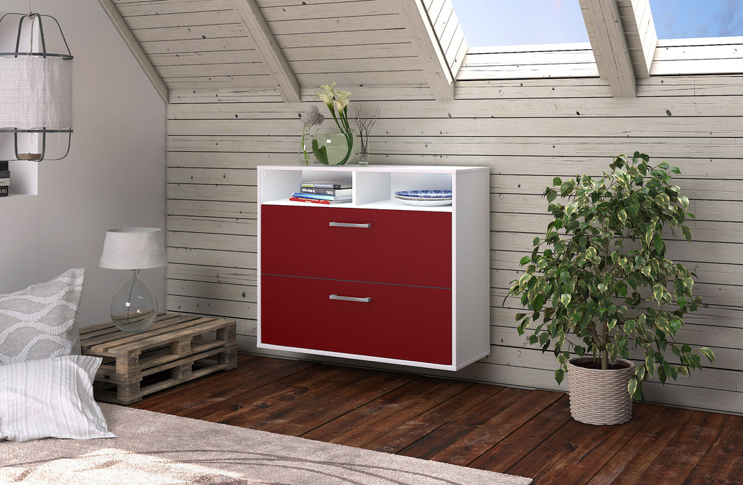 Sideboard Spring Valley, Rot Front (92x79x35cm) - Dekati GmbH