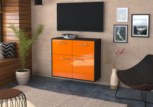 Sideboard Gilbert, Orange Front (92x79x35cm) - Dekati GmbH