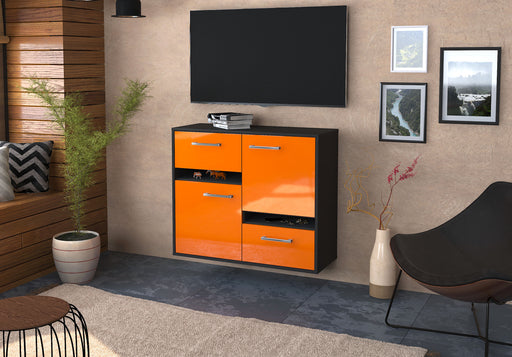 Sideboard Irvine, Orange Front (92x79x35cm) - Dekati GmbH