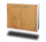 Sideboard Hialeah, Eiche Seite ( 92x79x35cm) - Dekati GmbH