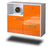 Sideboard Boise, Orange Seite ( 92x79x35cm) - Dekati GmbH