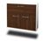 Sideboard Irving, Walnuss Seite ( 92x79x35cm) - Dekati GmbH