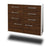 Sideboard Des Moines, Walnuss Seite ( 92x79x35cm) - Dekati GmbH