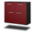 Sideboard Gilbert, Rot Seite ( 92x79x35cm) - Dekati GmbH