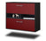 Sideboard Jackson, Rot Seite ( 92x79x35cm) - Dekati GmbH