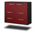 Sideboard Worcester, Rot Seite ( 92x79x35cm) - Dekati GmbH